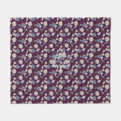 Elegante Chic Wildblume Gelb Fleecedecke (Vorderseite (Horizontal))