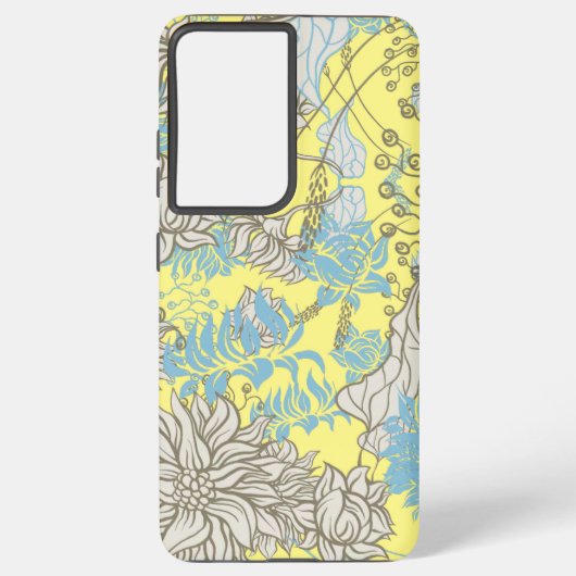 Elegante Chic Wildblume Gelb Samsung Galaxy Hülle (Rückseite)