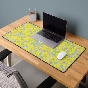 Elegante Chic Wildblume Gelb Schreibtischunterlage