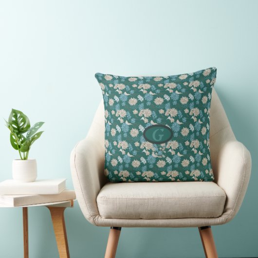 Elegante Chic-Wildblume Kissen (Stuhl )