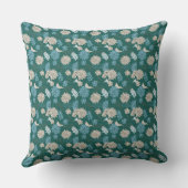 Elegante Chic-Wildblume Kissen (Rückseite)