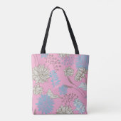 Elegante Chic Wildflower Rosa Tasche (Rückseite)