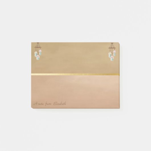 Elegante Chic Wind Chimes - Personalisiert Post-it Klebezettel (Vorderseite)