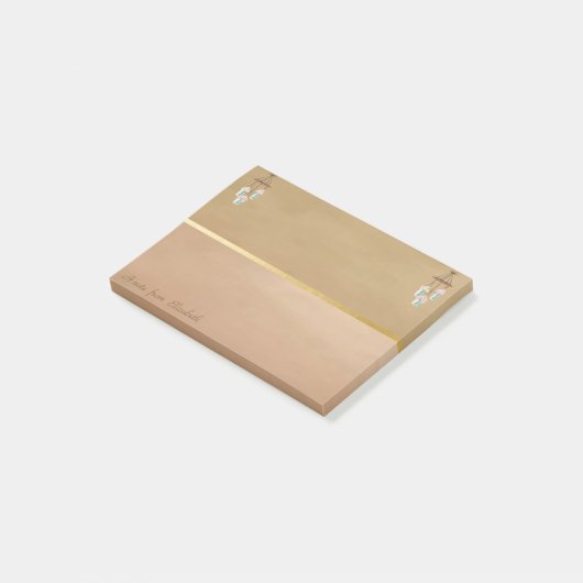 Elegante Chic Wind Chimes - Personalisiert Post-it Klebezettel (angewinkelt)