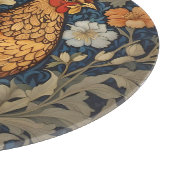 Elegante Chicken William Morris Inspiriert Schneidebrett (Ecke)