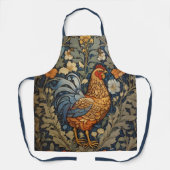 Elegante Chicken William Morris Inspiriert Schürze (Vorderseite)