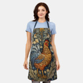 Elegante Chicken William Morris Inspiriert Schürze (Getragen)