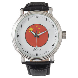 Elegante China Beobachten & Chinesische Flagge / B Armbanduhr