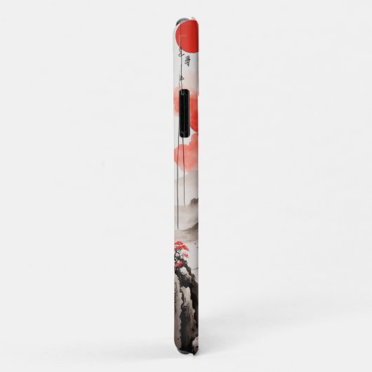 Elegante chinesische Landschaft Handy Case - Rot u (Hinten/Rechts)