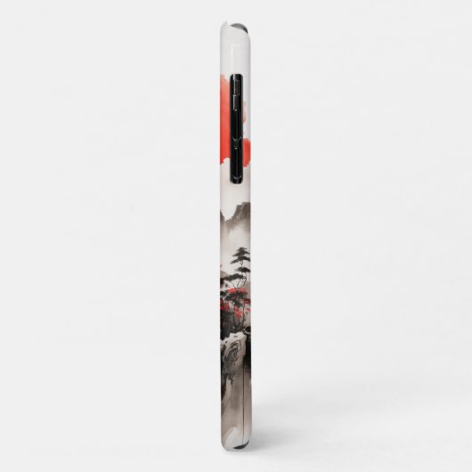 Elegante chinesische Landschaft Handy Case - Rot u (Hinten/Links)