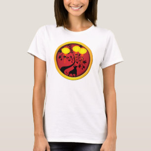 Elegante chinesische New Year Ox Gold Lanterns T-Shirt