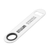 Elegante chinesische Poesie - Über Abschied #001- Speed Flaschenöffner (Vorderseite Schrägansicht)