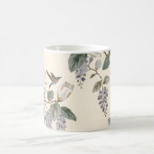 Elegante Chinoiserie Blumen & Vögel Kaffeetasse (Mittel)