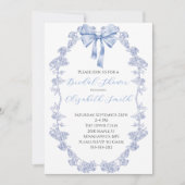 Elegante Chinoiserie Einladung mit Bogen (Vorderseite)