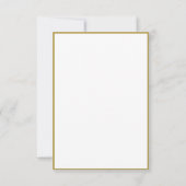 Elegante Chinoiserie Floral RSVP Card Karte (Rückseite)