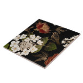 Elegante Chinoiserie Inspiriert Blumenblumen Fliese (Seite)