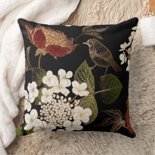 Elegante Chinoiserie Inspiriert Blumenblumen Kissen