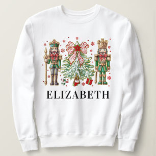 Elegante Chinoiserie Nutcracker Xmas Holiday Vibes Sweatshirt