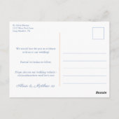 Elegante Chinoiserie Pumpkins Wedding Save the Dat Postkarte (Rückseite)