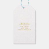 elegante CHRISTENING- oder BAPTISM-Blaukreuz Geschenkanhänger (Rückseite)