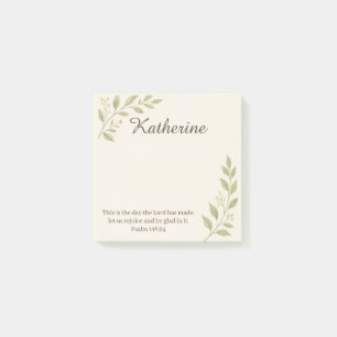 Elegante christliche botanische Haftnotizen Post-it Klebezettel