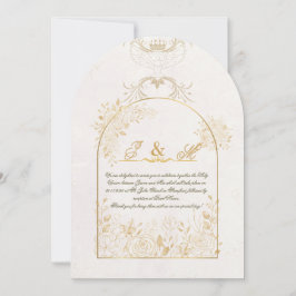 Elegante christliche Hochzeitseinladung Einladung