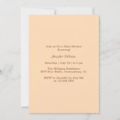 Elegante Christliche Kinderdusche Gottes Einladung (Rückseite)