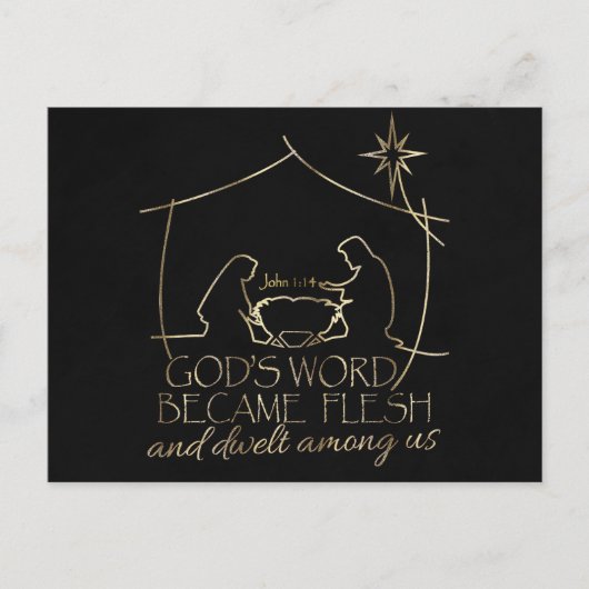 Elegante Christliche Krippe Weihnachten (Vorderseite)