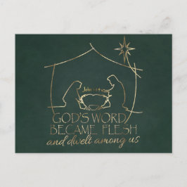 Elegante Christliche Krippe Weihnachten