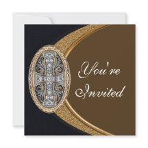 Elegante christliche QuerParty Einladung