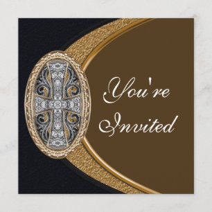 Elegante christliche QuerParty Einladung