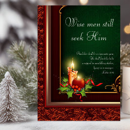 Elegante Christliche Weihnachtskarten Feiertagskarte
