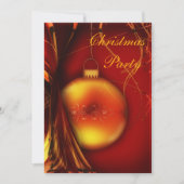 Elegante Christmas Bauble Double Sided Einladung (Vorderseite)