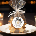 Elegante Christmas Bauble Happy Holidays Runder Aufkleber<br><div class="desc">Eleganter Happy Holidays Christmas Bauble Classic Round Sticker.</div>