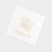 Elegante Christmas Cocktails Servietten Mit Folie (Links)