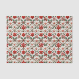 Elegante Christmas Floral Seidenpapier