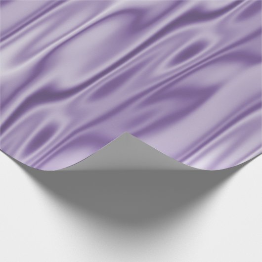 Elegante Christmas Lavender Imitate Satin Graphic Geschenkpapier (Ecke)