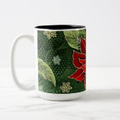 Elegante Christmas Poinsettia Tasse (Links)