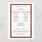 Elegante Christmas Red Damask Floral Programm (Rückseite)