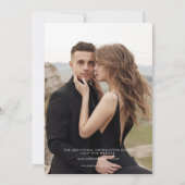 Elegante Christmas Red Damask Floral Save The Date (Rückseite)