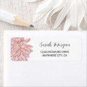 Elegante Chrysanthemum-Rücksendeadresse (Insitu)