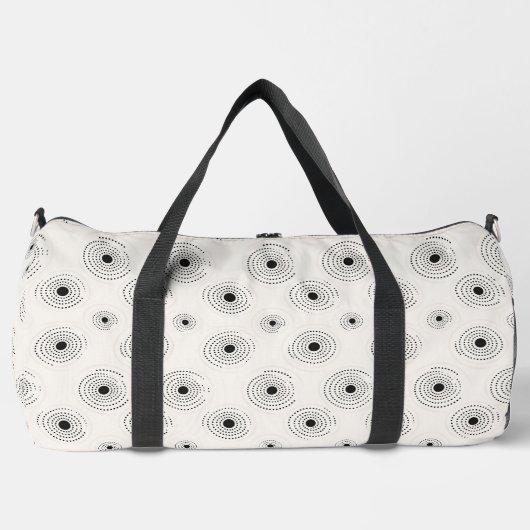 Elegante Circle Patterns Duffle Bag (Vorderseite)
