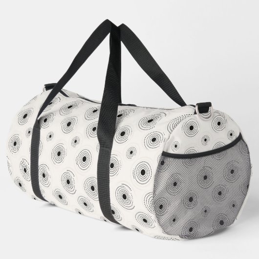 Elegante Circle Patterns Duffle Bag (Rechte Ecke)