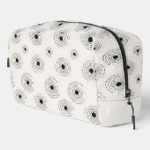 Elegante Circle Patterns Waschbeutel (Rechte Ecke)