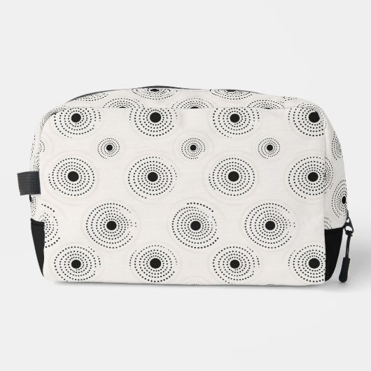 Elegante Circle Patterns Waschbeutel (Vorderseite)