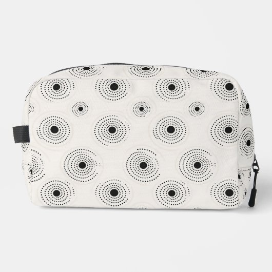 Elegante Circle Patterns Waschbeutel (Vorderseite)