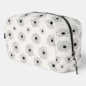 Elegante Circle Patterns Waschbeutel (Rechte Ecke)