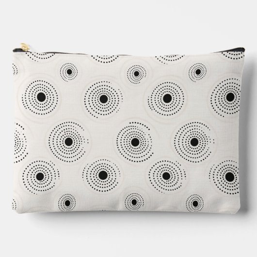 Elegante Circle Patterns Zubehörtasche (Vorderseite)