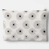 Elegante Circle Patterns Zubehörtasche (Rückseite)