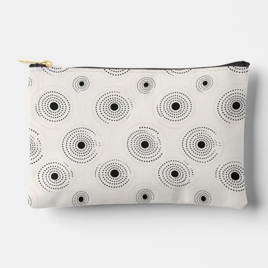 Elegante Circle Patterns Zubehörtasche (Vorderseite)